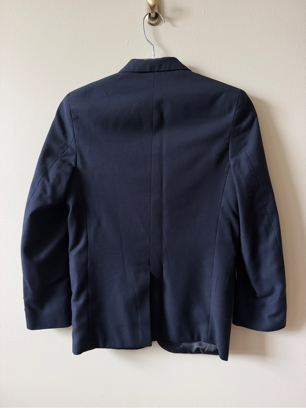Chaps Boys Navy Blue Blazer Size 12 Regular Single Vent - Picture 2 of 11